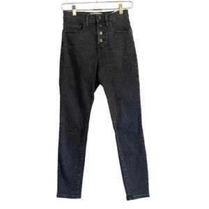 Everlane High Rise Jean Women's 29 Black Ankle Button Fly